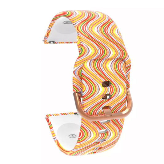 Bracelete em Silicone - Arco-Íris