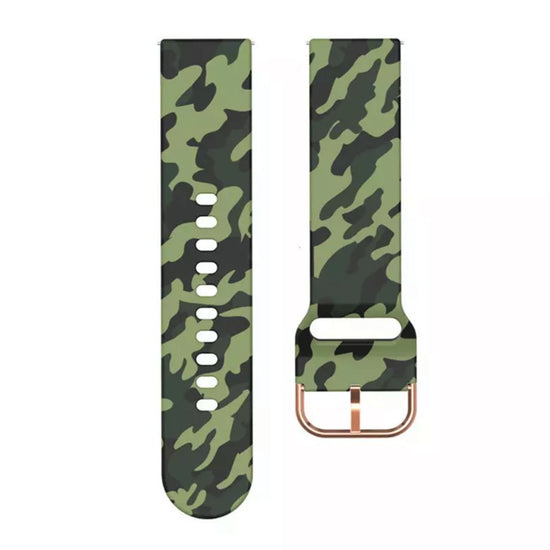 Bracelete em Silicone - Camuflada Verde