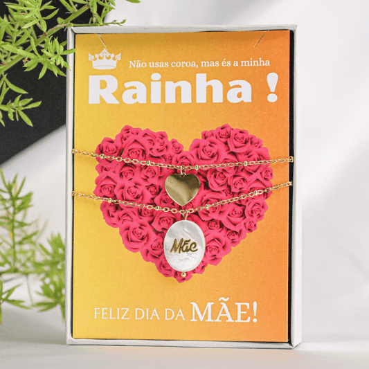 Colar com Mensagem Mãe Rainha