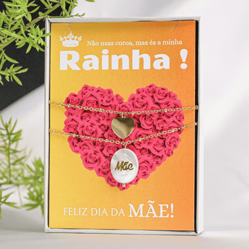 Colar com Mensagem Mãe Rainha