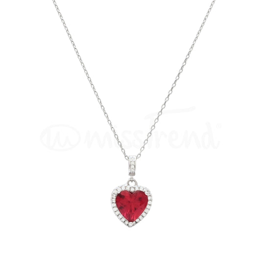 Colar Red Heart Semi Joia