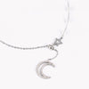 Colar Diamond Moon c/ Zircônias em Aço