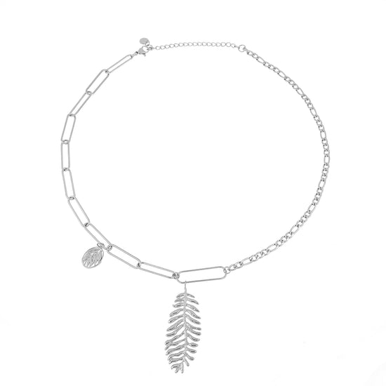 Colar Leaf II em Aço