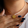 Colar Madrinha Duo Dourado em Aço