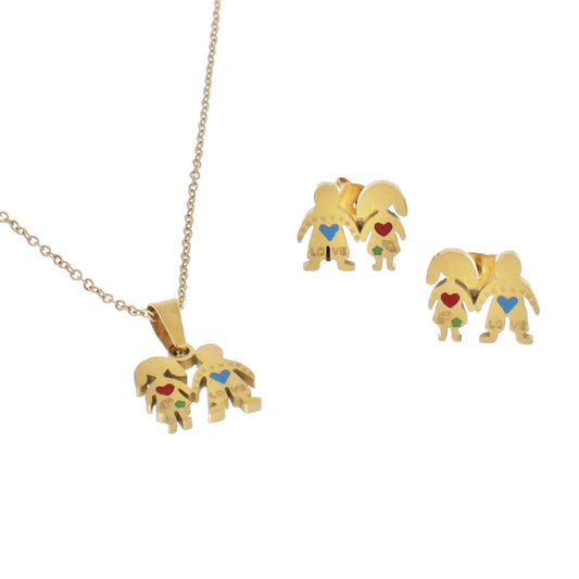 Conjunto Enamorados em Aço