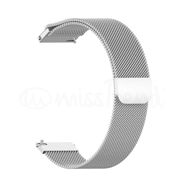 Bracelete 20mm aço magnética para smartwatch
