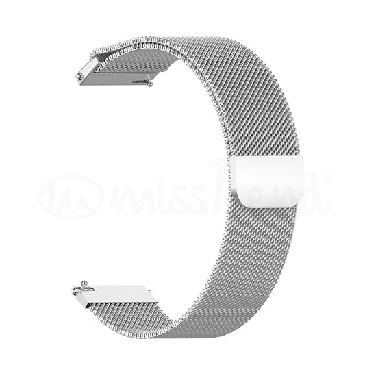 Bracelete 20mm aço magnética para smartwatch