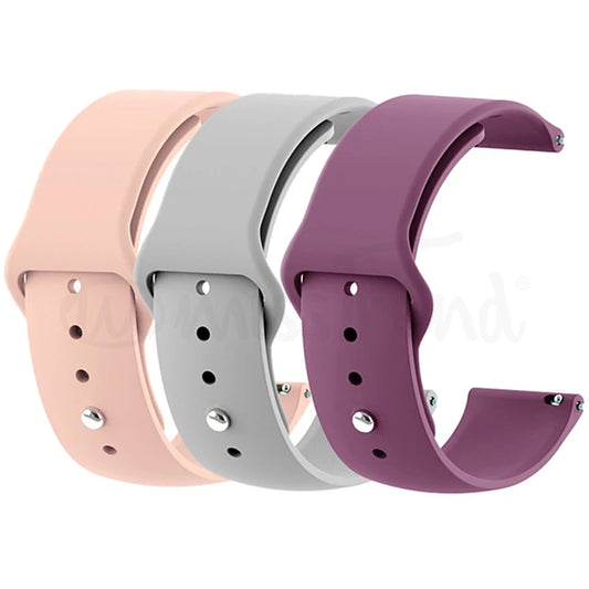 Bracelete de silicone para smartwatch 20mm