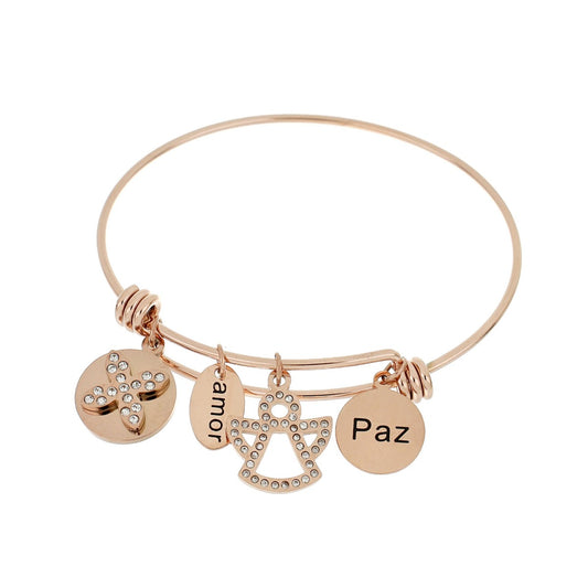 Escrava Angel Amor e Paz em Aço