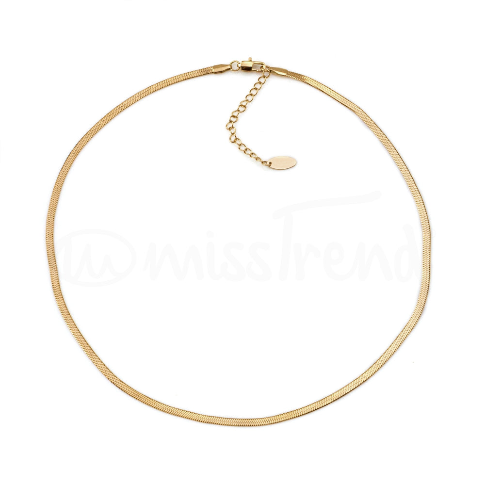 Colar legacy em aço dourado