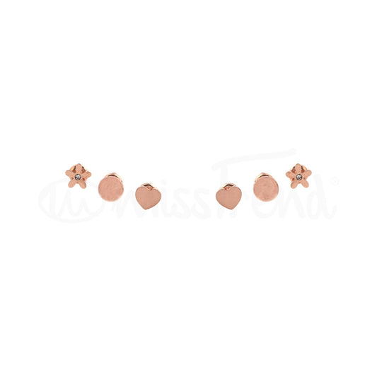 Pack de 3 brincos lindor em aço