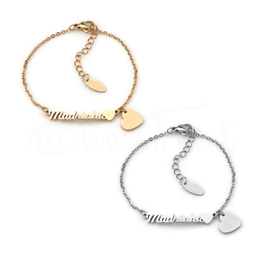 Pulseira de pé madrinha em aço