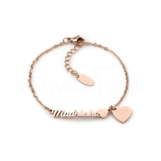 Pulseira de pé madrinha em aço