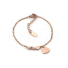 Pulseira Pé Mãe em Aço