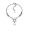 Pulseira Nossa Senhora c/Cruz em Aço