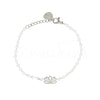 Pulseira Pérolas Flor de Lótus em Aço
