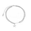 Pulseira para pé estrela do mar em aço