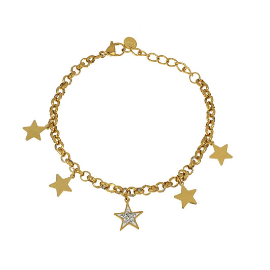 Pulseira Corrente Estrelar em Aço