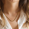 Colar legacy em aço dourado