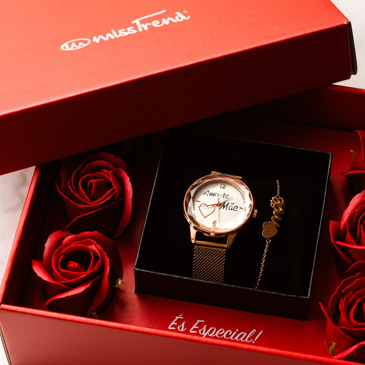 Conjunto Mãe és Especial c/Rosas Perfumadas