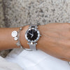 Relógio feminino allure prateado em aço