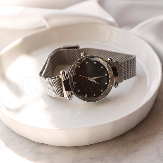 Relógio feminino allure prateado em aço
