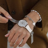 Relógio Amo-te Elegance em Aço + Oferta Pulseira