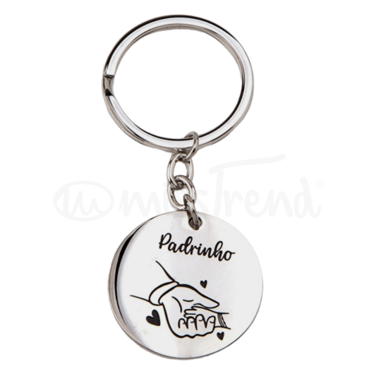 Porta Chaves Padrinho em Aço