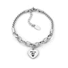 Pulseira Amo-te Avó com Coração em Aço