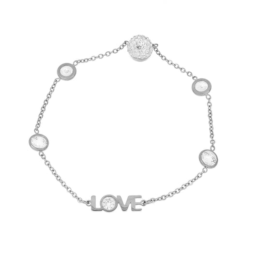 Pulseira Love Magnética em Aço