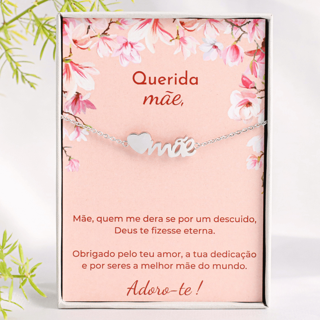 Pulseira com Mensagem Querida Mãe