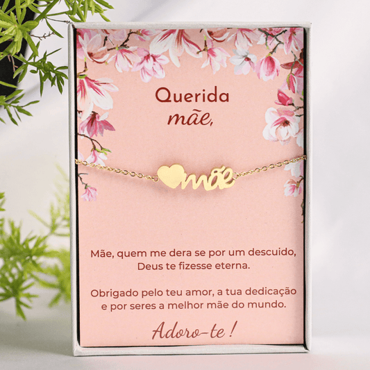 Pulseira com Mensagem Querida Mãe
