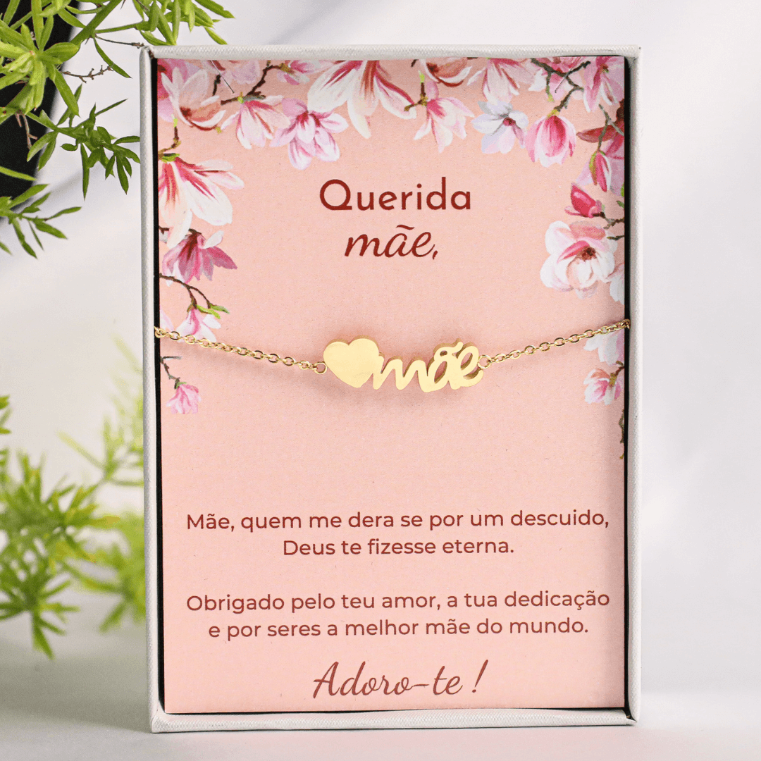 Pulseira com Mensagem Querida Mãe