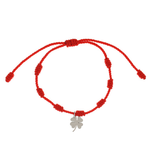 Pulseira 7 Nós c/ Pendente Trevo