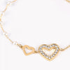 Pulseira Diamond Heart c/Zircônias em Aço