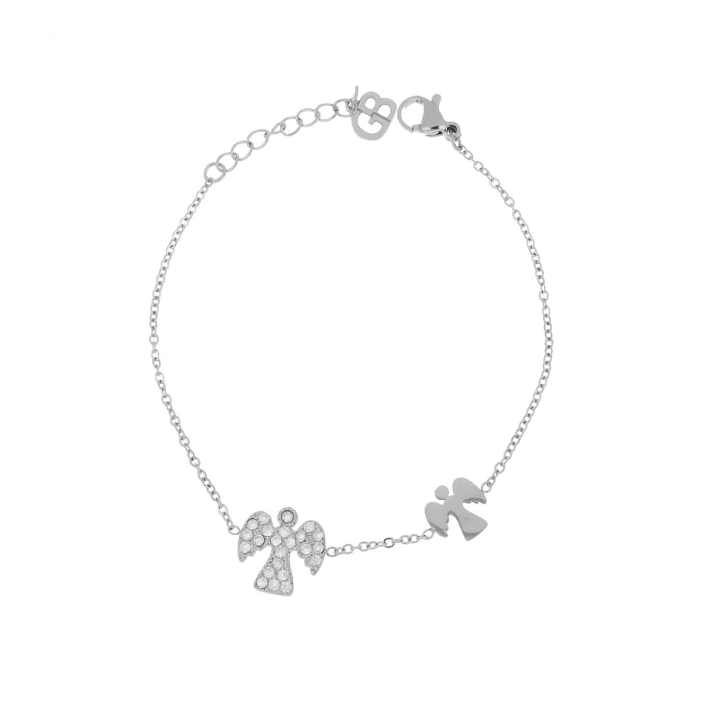Pulseira Guardian c/ Zircônias em Aço