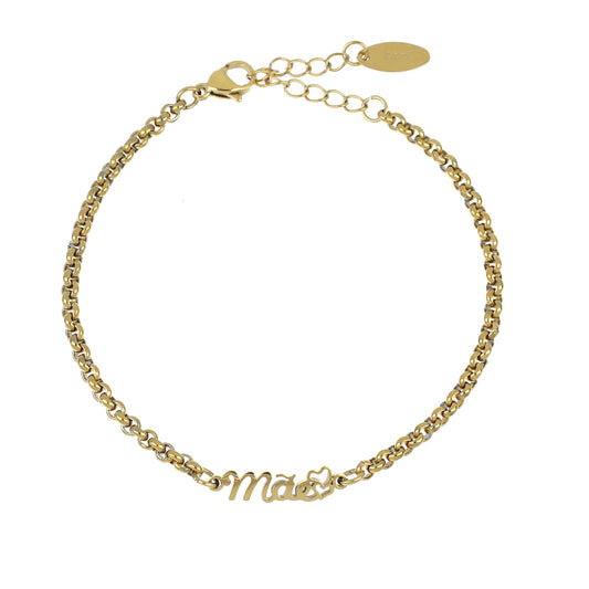 Pulseira Mãe Hearts em Aço