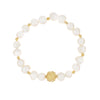 Pulseira Pérolas Conta de Viana em Banho de Ouro