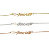 Pulseira Amo-te Pearls em Aço