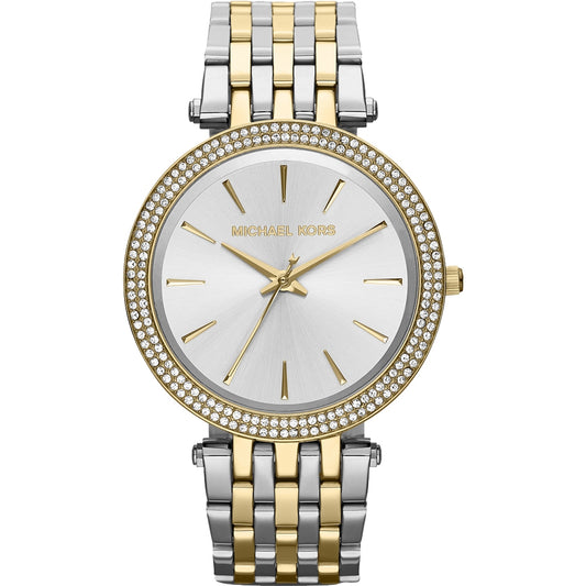 Relógio Michael Kors Darci Dourado Prata MK3215