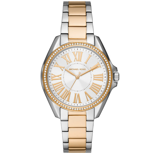 Relógio Michael Kors Kaycie Pavé Dourado Prata - MK6931