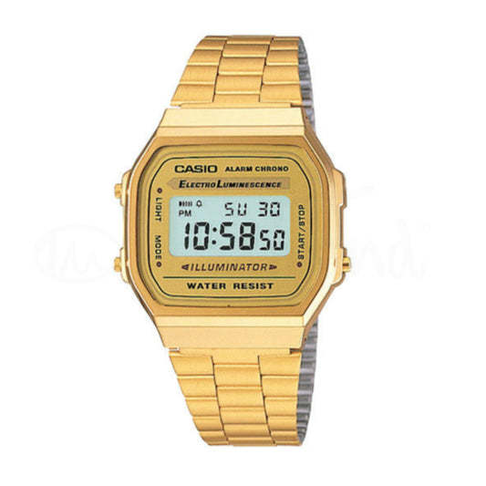 Relógio Casio A168WG-9WDF Retrô Dourado