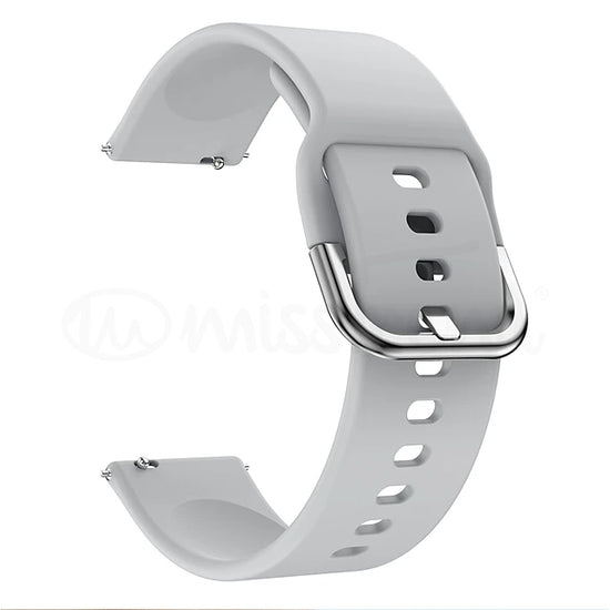 Bracelete em silicone com fivela 20mm para smartwatch 