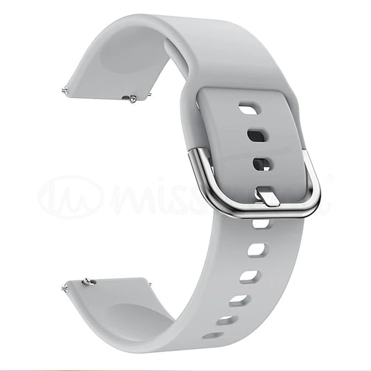 Bracelete em silicone com fivela 20mm para smartwatch 