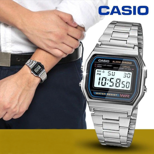 Relógio Casio Digital A158WA-1DF - Prateado