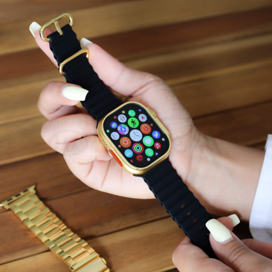 Smartwatch 8 Ultra Gold – Edição Especial