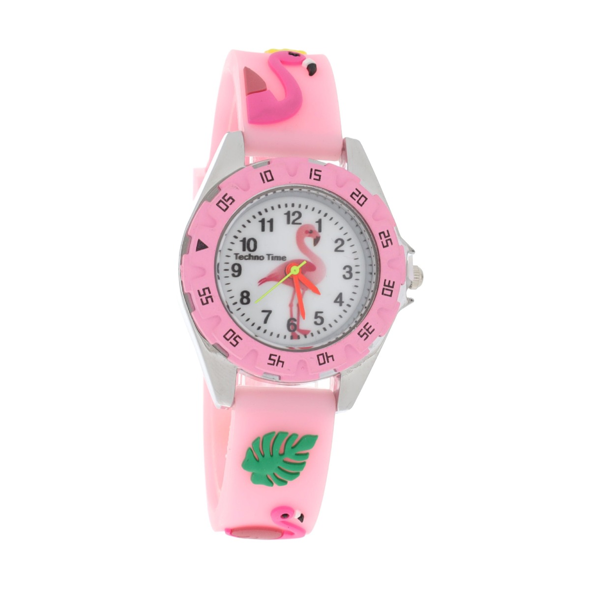 Relógio de Criança Flamingo em Silicone